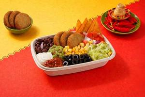 Spiced Potato Patty Mexican Salad