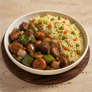 Chilli Mushroom With Fried Rice/noodles