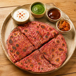 Stuffed Beetroot Paratha