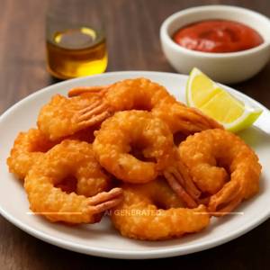 Golden Fried Prawns