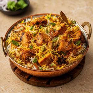 Soya Chaap Tikka Biryani