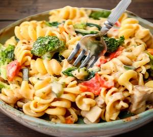 Creamy veg pasta