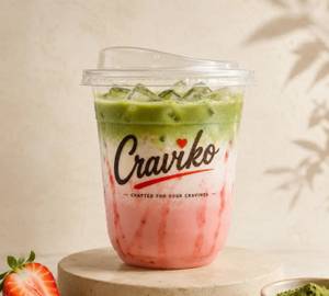 Iced Strawberry Matcha Milk