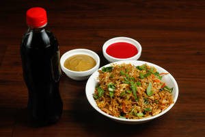 Egg fried rice [full] + Coca Cola Bottle 300ml Bottle