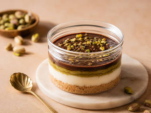 Kunafa Chocolate Cheesecake Jar