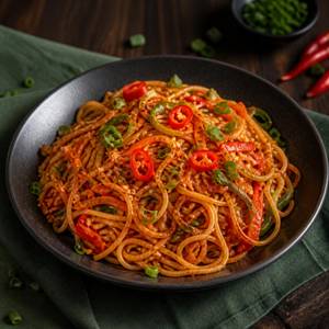 Hot And Chilli Garlic Veg Noodles