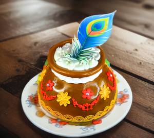 Janmasthami Special Handi Cake [500 Grams]