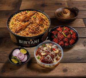 Family Chicken Biryani + Chicken 65 + Shahi Tukda