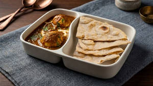 Egg Masala + Tandoori Roti (2)