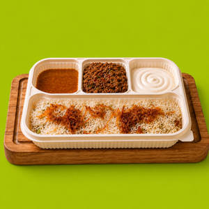 Chicken kheema meal tray
