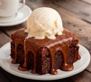 Brownie sundae