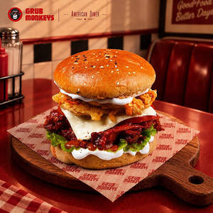 Flamethrower Chicken Burger