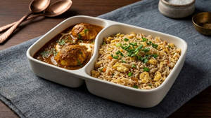 Egg Curry + Egg Fried Rice