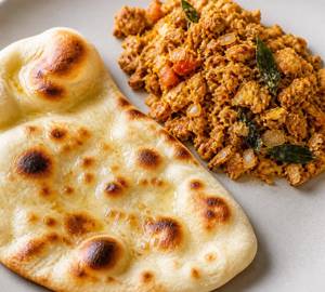 Naan With Kothu Egg Masala