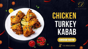 Chicken Turkey Kabab (6 Pcs)