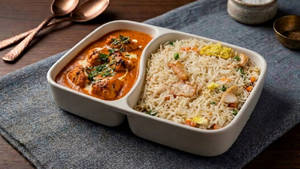 Butter Chicken + Chicken Fried Rice