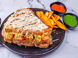 Masala Paneer Cheese Mayo Toast
