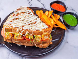 Masala Paneer Mayo Toast