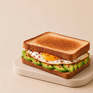 Avocado & Egg Sandwich | [ 340 Kcal]