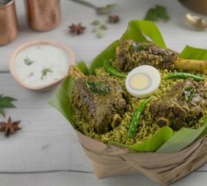 Donne Mutton Green Chilli Fry Biryani