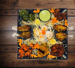 All Meat Platter (Mutton + Chicken + Fish + Prawns)