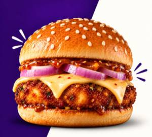 Korean Paneer Cheese Burger