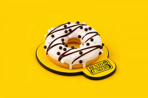 White Chocolate Dip Donut