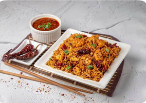 Chicken Burnt Chilly Rice