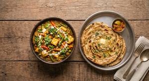 Mix Veg + 1 Butter Lacchha paratha