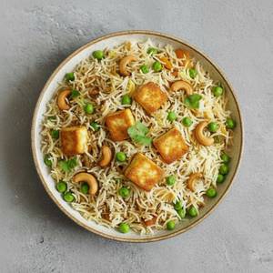 Kaju Matar Jeera Paneer Pulav