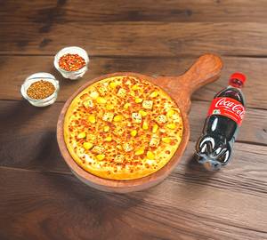 Corn Paneer Cheese Pizza With 250ml Cold Drink
