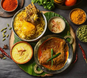 Mutton Biryani Chicken Chaap Combo