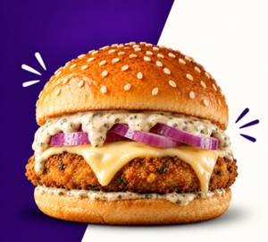 Afghani Veg Cheese Burger