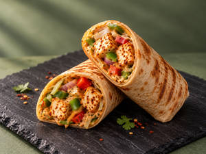 High Protein Paneer Peri Peri Wrap