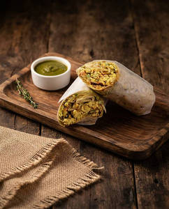 Egg Bhurji Roll