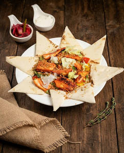 Garlic Hummus Chicken Salad