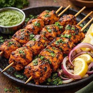 Crimson Fire Tikka (lal Mirch Murg Tikka)