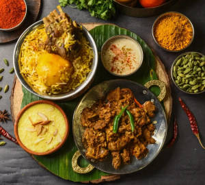 Mutton Biryani Chaap Combo