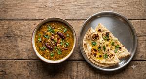 Dal fry + 2 tandoori butter roti