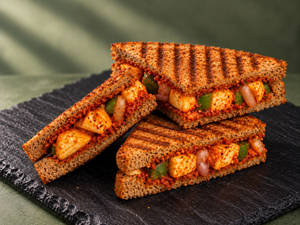 High Protein Paneer Peri Peri Sandwich