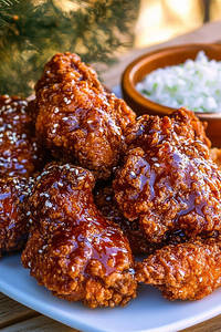 Korean Honey Goche Fried Chicken (2 Pcs)