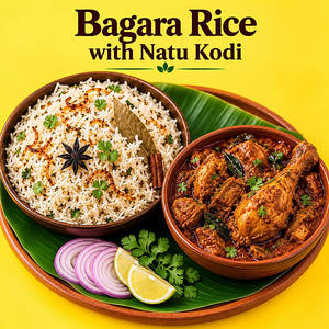 Bagara Rice With Natu Kodi Curry