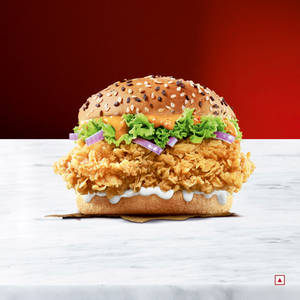 Chicken Zinger Burger - Tandoori