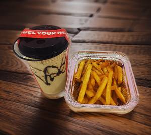Combo [serves 1] french fries + cold coffee