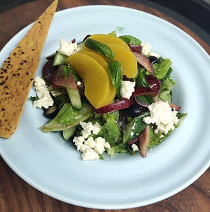 Blueberry Peach Feta Salad (seasonal)