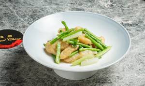 Fish With Celery & Asparagus