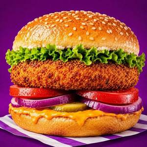 Spicy Veggie Patty Burger