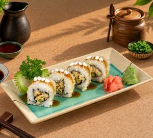 Baby Corn Asparagus Maki Roll