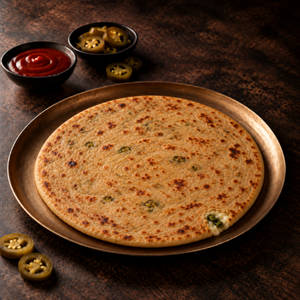 CHEESE JALAPENO PARATHA