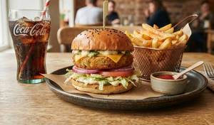 Aloo Tikki Burger Combo